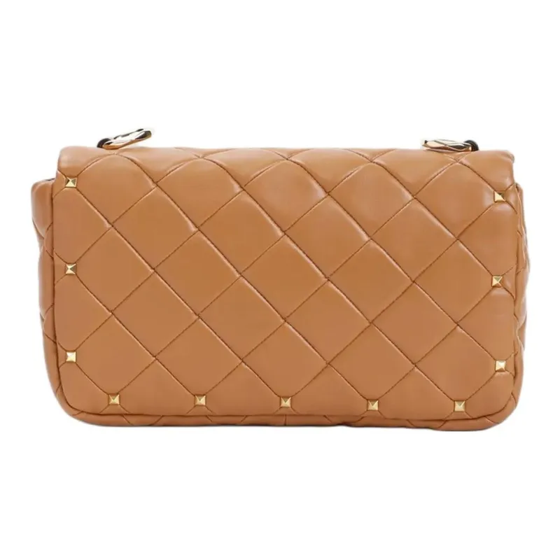 Valentino Lambskin Crossbody Bag, Shoulder Bag Women's Almond Beige-1