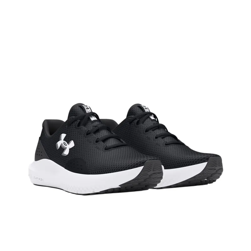 Under Armour Surge 4 Anti Slip Wear Resistant Low Top Running Shoes Women's Black White-2