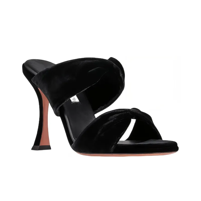 AQUAZZURA Twist 75mm Leather Mules-2