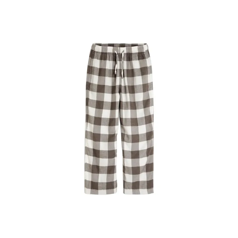 Hollister Pajama Pants Men's Brown Plaid-0