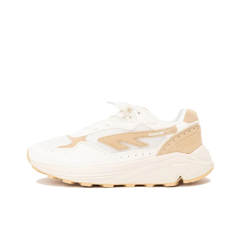 HI-TEC Anti-Slip Wear-Resistant Low-Top Casual Shoes Unisex White Yellow-0