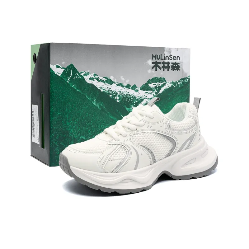 Mulinsen Slip Resistant, Abrasion Resistant, Lightweight Low Top Chunky Sneakers Women's-3
