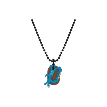 Police Leather Necklaces Men's Blue/Brown