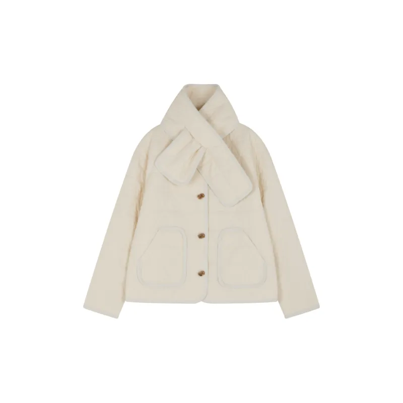 Mo Han Yi Mei Puffer Jacket Women's Light Beige-0