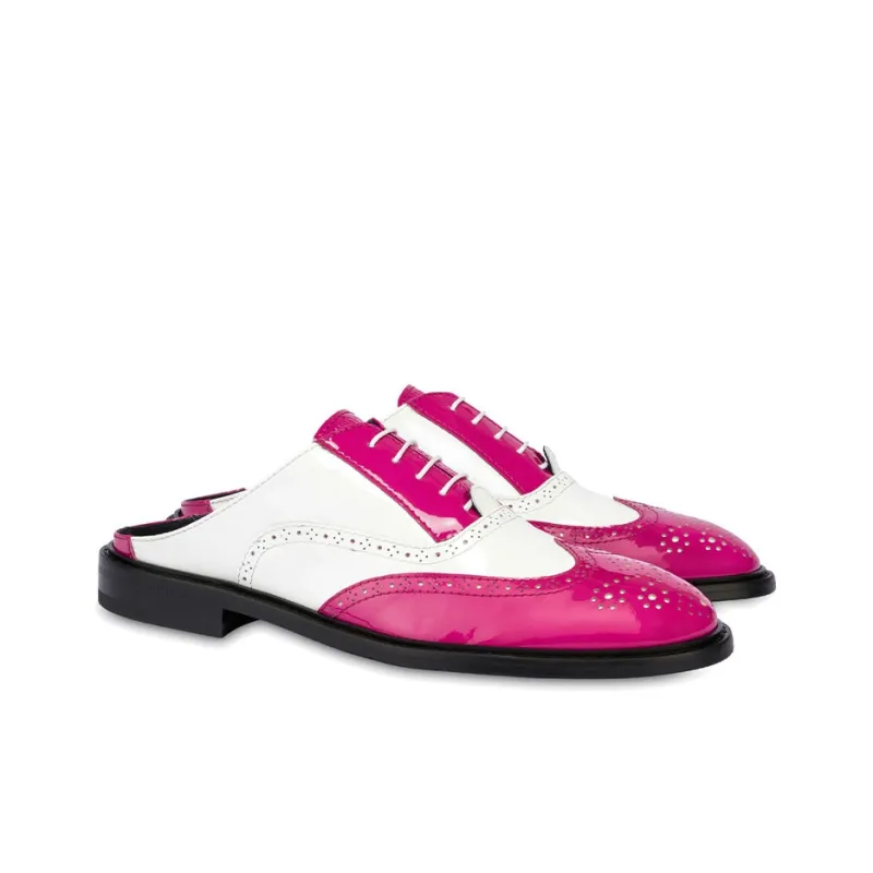 MOSCHINO Men's Casual Shoes Men's White Pink-3