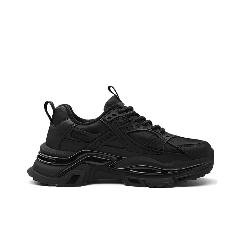 JEEP SPIRIT Chunky Sneakers Men Low Top Black-1