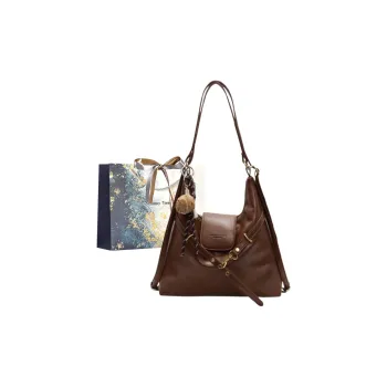 Iman's House PU Double Shoulder Crossbody Bag, Shoulder Bag Women's Light Brown/Dark Brown/Coffee/Black