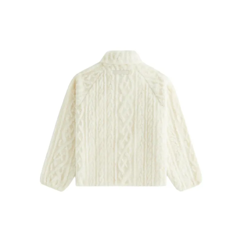 KITH FW24 Grayson Cable Sherpa Jacket Women's Sand-1