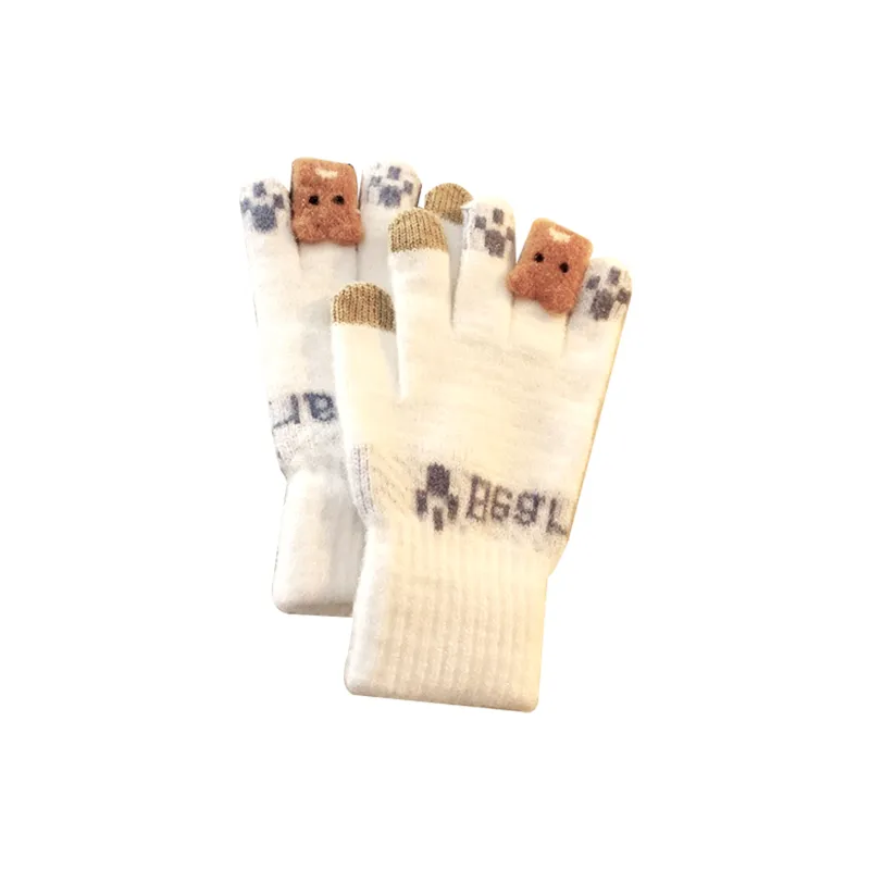 IOTS Fleece Thickened Cycling, Windproof, Casual And Versatile Cooling Gloves Women's-1