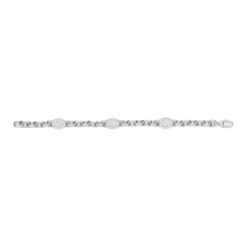 GUCCI Interlocking G Chain Bracelet In 925 Sterling Silver