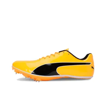 PUMA Anti Slip Wear Resistant Low Top Training Shoes Men's Black Orange