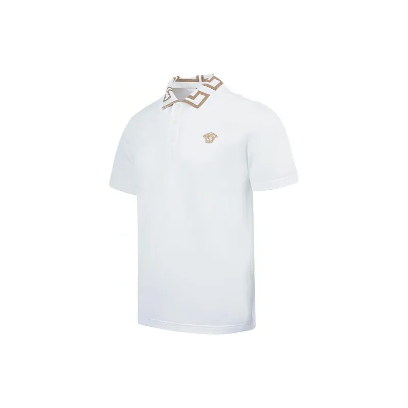VERSACE Polo Shirts Men White-2