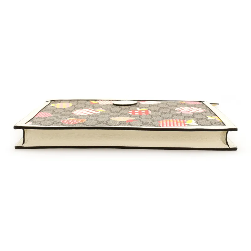 GUCCI Canvas Clutch Women's Ebony/White, Candy-3