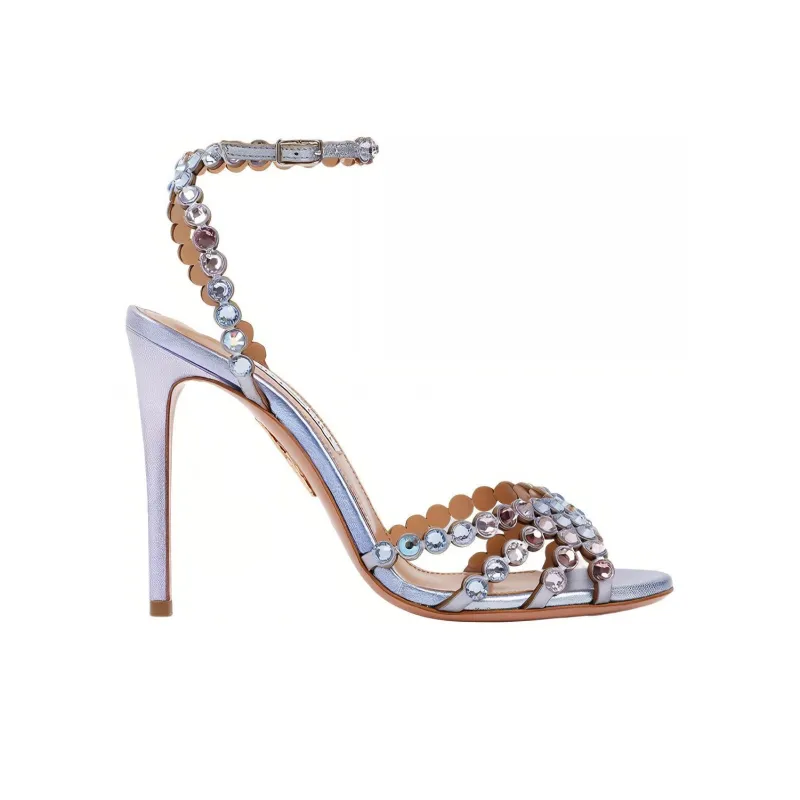AQUAZZURA Tequila High Heels Women's Silver-2