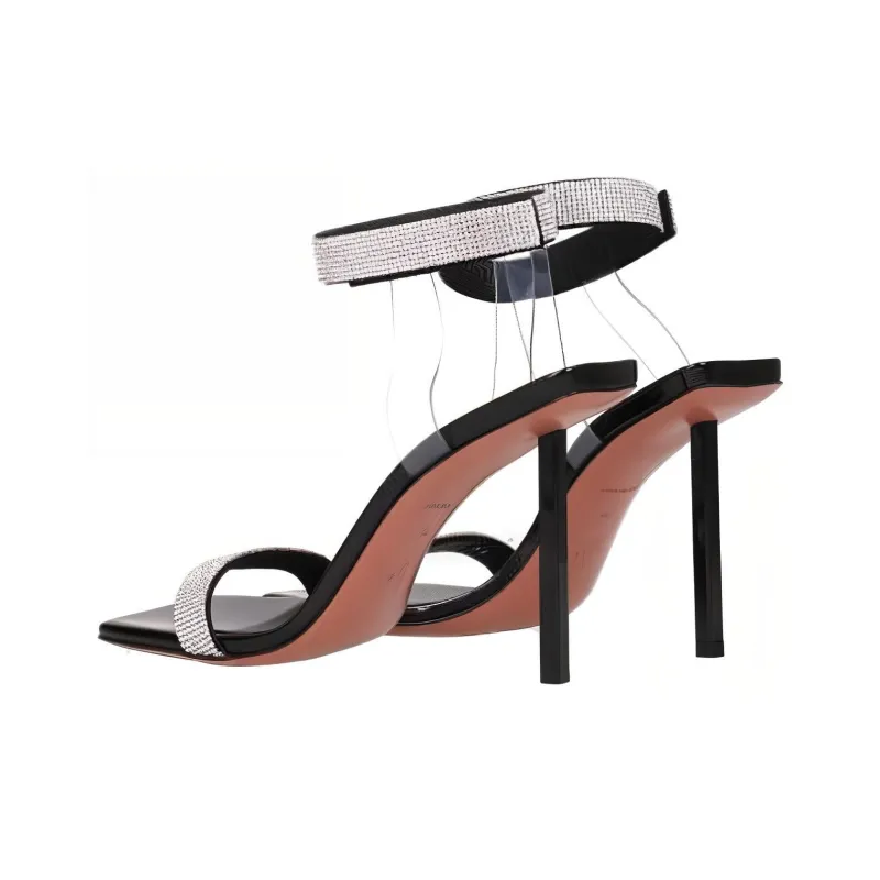 AMINA MUADDI Rih 95mm Crystal-embellished Sandals-2