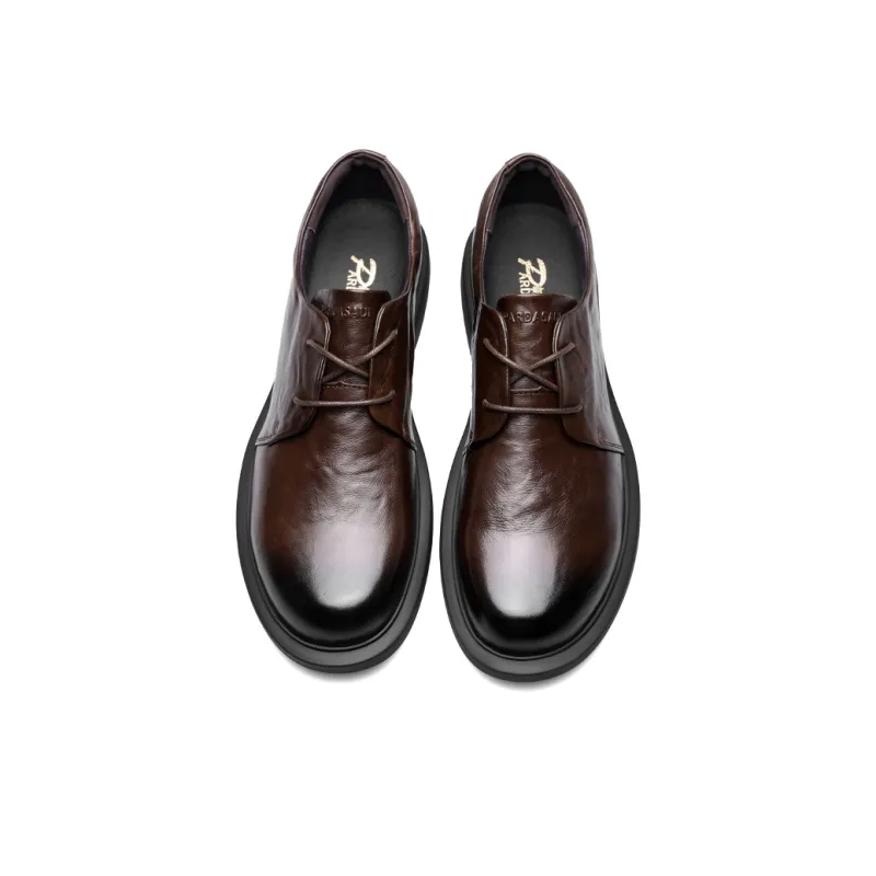 PARDASAUL Men's Casual Shoes Men Low Top Black/Brown-8