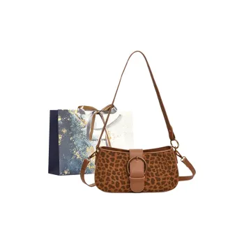 Iman's House PU Shoulder Bag Women's Brown/Light Coffee