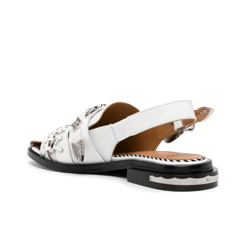 Toga Pulla Embellished Slingback Sandals-2