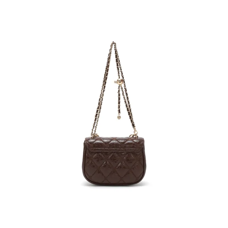 BETTINA VIVIAN PU Saddle Bag Handbag Shoulder Bag Regular Women's Brown-4