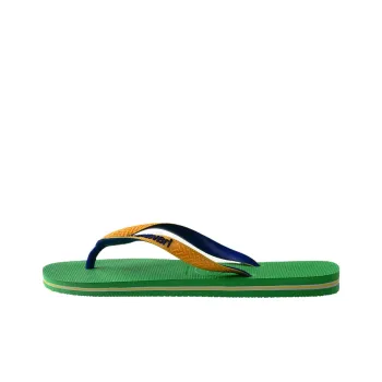 Havaianas Brasil Mi Rubber Sole Slip-Resistant Flip Flops Unisex Green