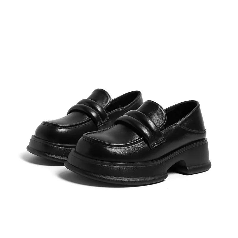 HUANQIU Loafers Women's Black-2
