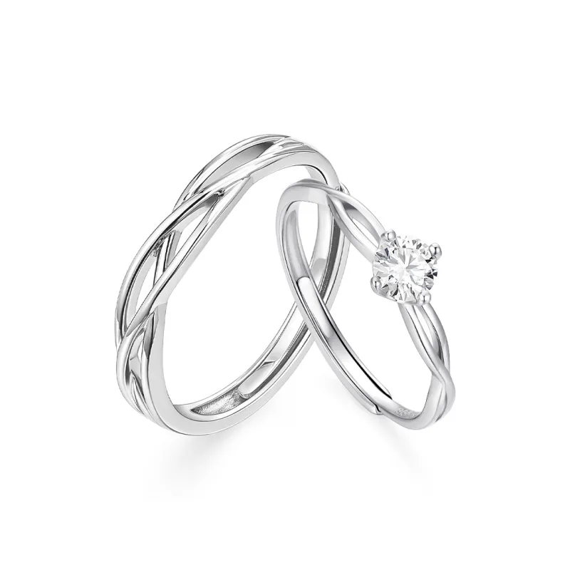 KADER Sterling Silver Rings Unisex Silver-14