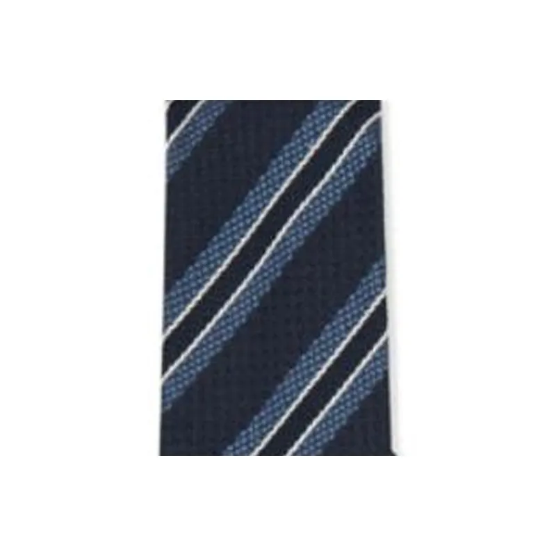 Zegna Mulberry Silk Ties Men's Midnight Blue-2