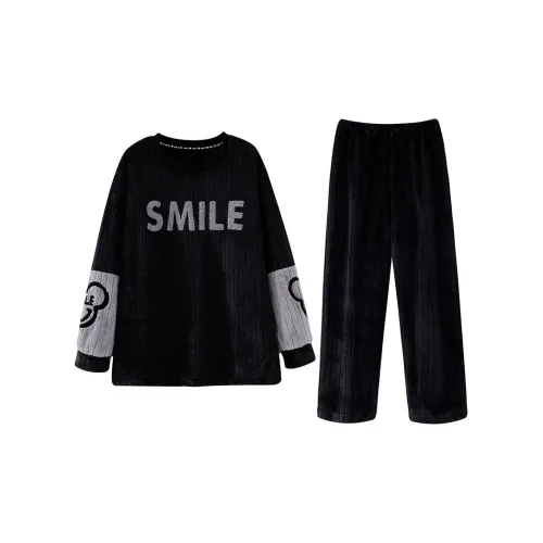 DanceBees Pajama Set Men's Black