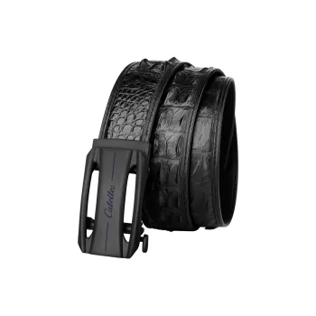 CATELLES Crocodile Leather Leather Belts Men's 3.5cm