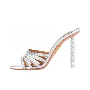 AQUAZZURA Tequila Crystal-embellished Mules