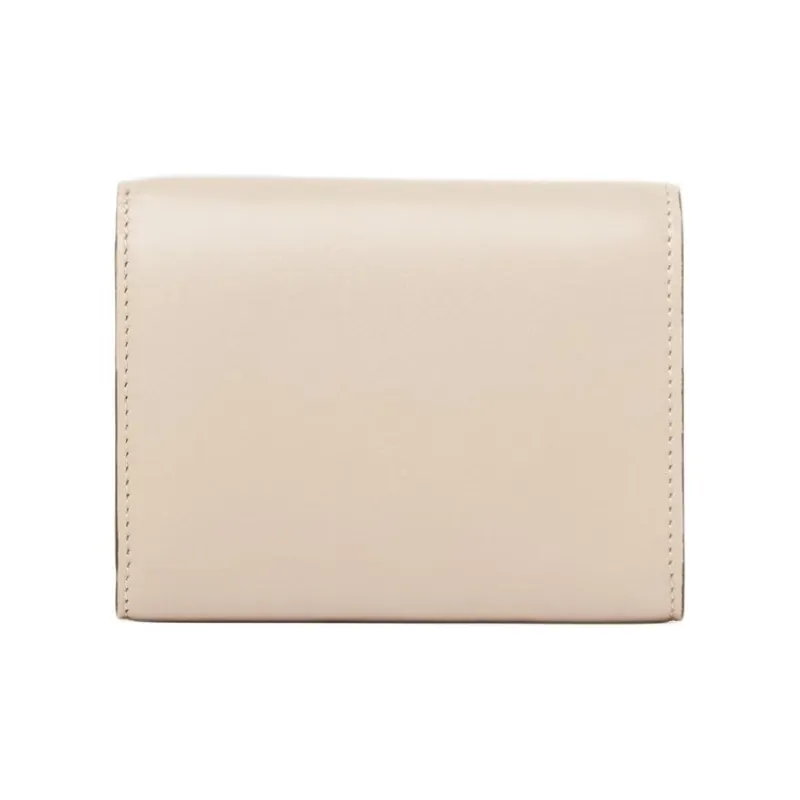 Chloe Shiny Calfskin Wallet Small Size Women's Cement Pink-2