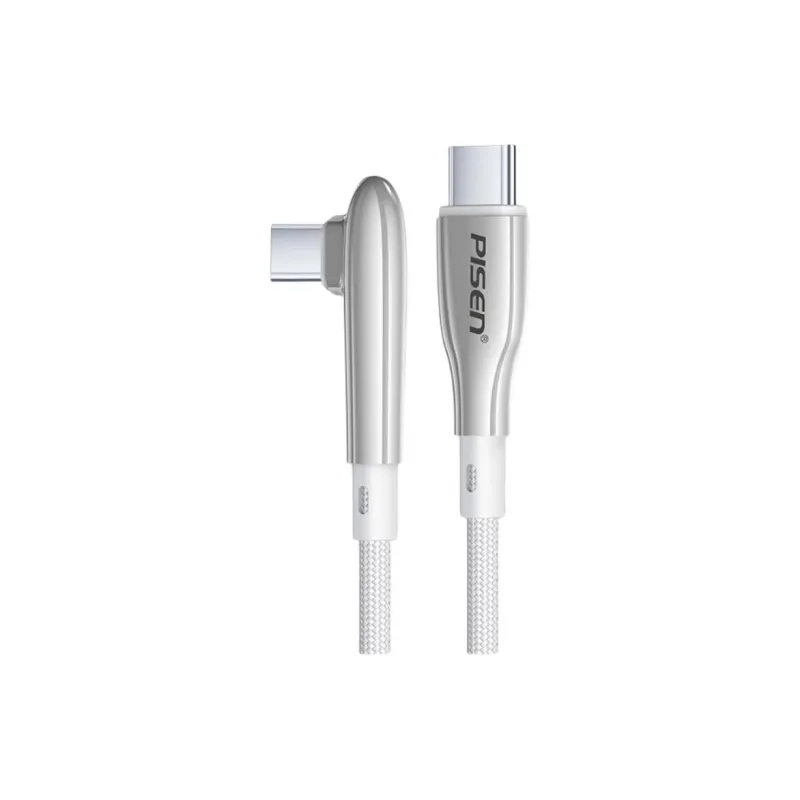 Pinsheng Elbow Cables 1.3/2.1m One Drag One Type-C To Lightning Extended Length 2m Shockproof Cables-5