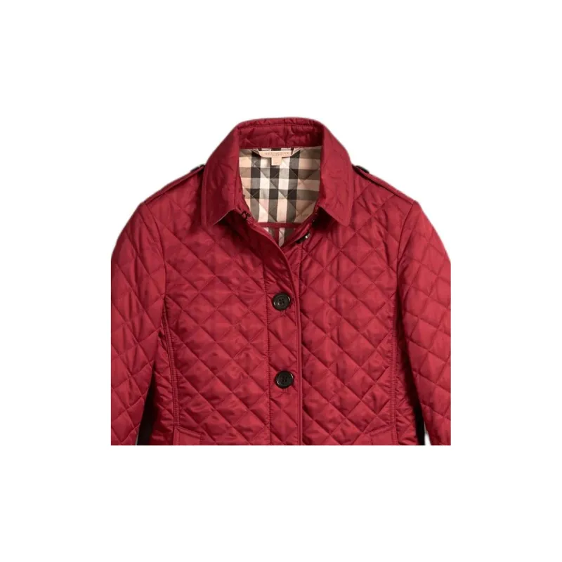 Burberry Puffer Jacket Women's Red-4
