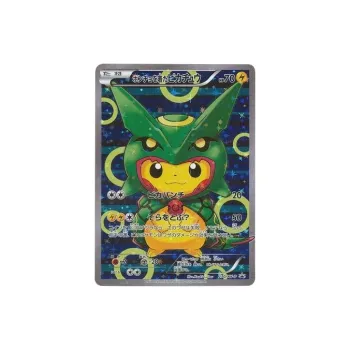 POKEMON TGC XY PROMO Rayquaza Pikachu In Cloak Japan Version Holographic Card Battle Cards 1 Pc