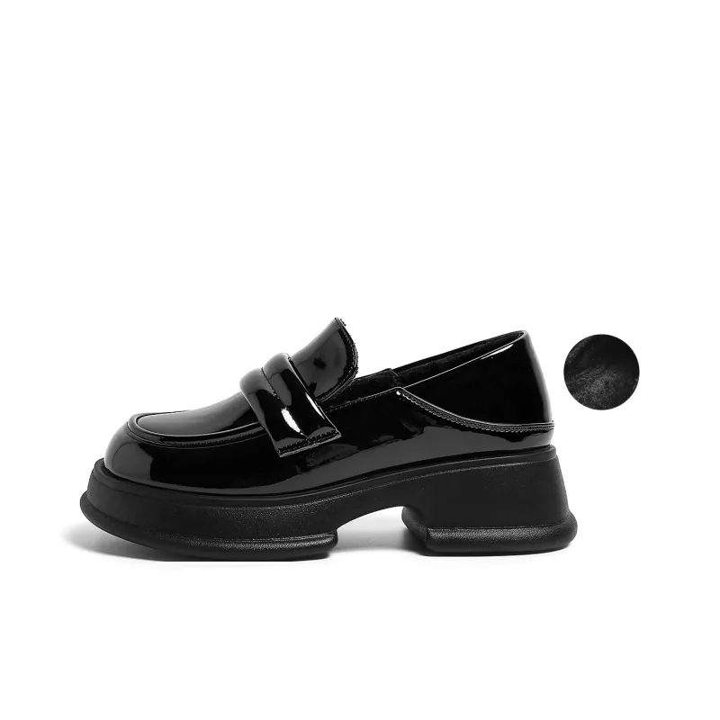 HUANQIU Loafers Women's Black-6