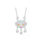 Lotus Enamel Sterling Silver Longevity Locks Necklace