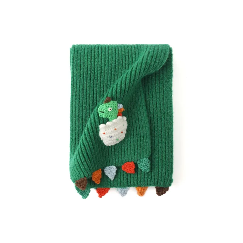 FREE RABBITⅡ Korean Style Casual Versatile Warm Neck Protection Windproof Knitted Fabric Scarf Unisex-1
