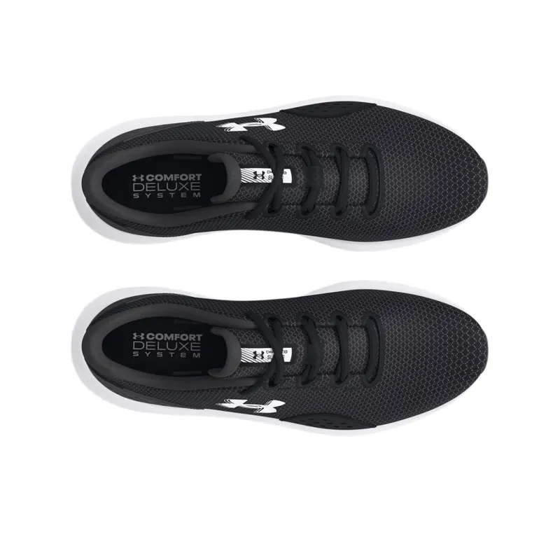 Under Armour Surge 4 Anti Slip Wear Resistant Low Top Running Shoes Women's Black White-3