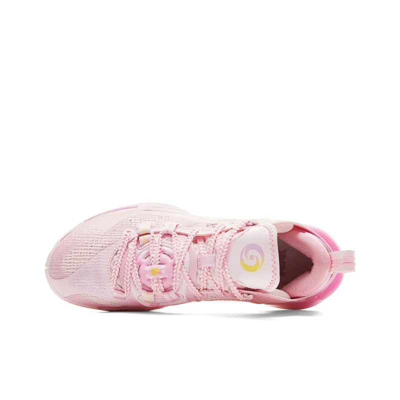 PEAK Basketball Shoes Men Low Top Bright Pink Red-3