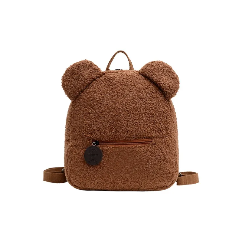 DALO Plush Backpack Kids' Khaki/Green/Blue/Coffee/Black-11
