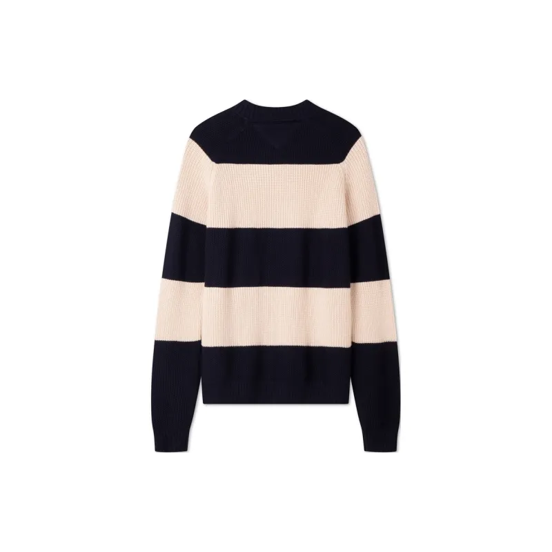 Tommy Hilfiger Sweater Unisex Tibetan Green Rice Stripes-1