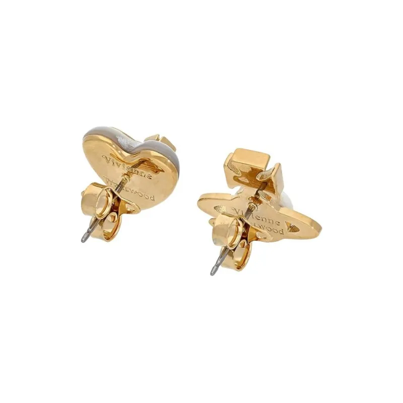 Vivienne Westwood Orb-motif Asymmetric Stud Earrings-2