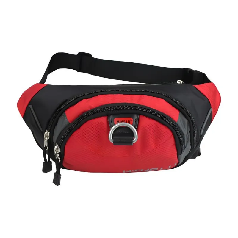 Ssweisiker Nylon Fanny Pack Regular Unisex Black/Red/Yellow/Blue/Green/Purple/Rose Red-2