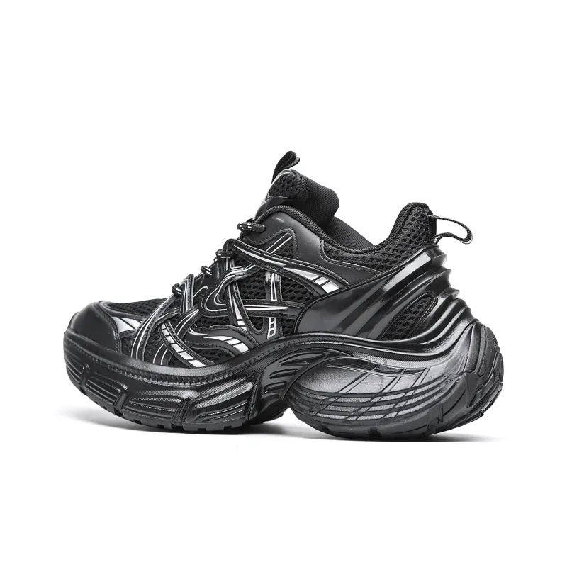 ORD Impact Resistant Wear Resistant Lightweight Breathable Slip Resistant Low Top Chunky Sneakers Unisex-7