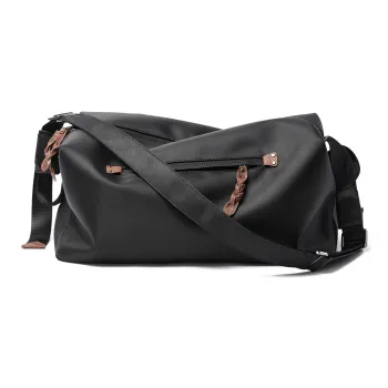 MOYYI Oxford Gym Bag Shoulder Bag Messenger Bag Crossbody Bag Men's Unisex Black