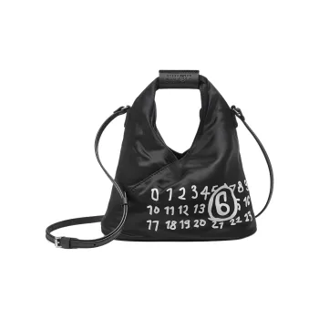 MM6 Maison Margiela Viscose Shoulder Bag Crossbody Bag Handbag Women's Black