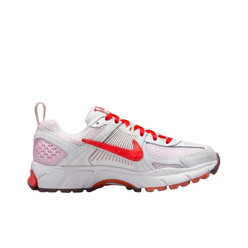 Nike Air Zoom Vomero 5 Abrasion Resistant Low Top Kids' Running Shoes White Red Unisex-1