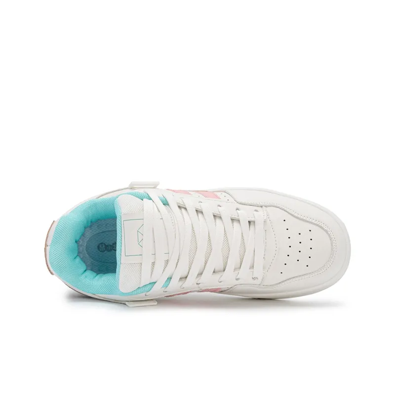 SHUXIAOBEI Anti Slip And Wear Resistant Lightweight Low Top Skateboard Shoes Unisex White Blue-74
