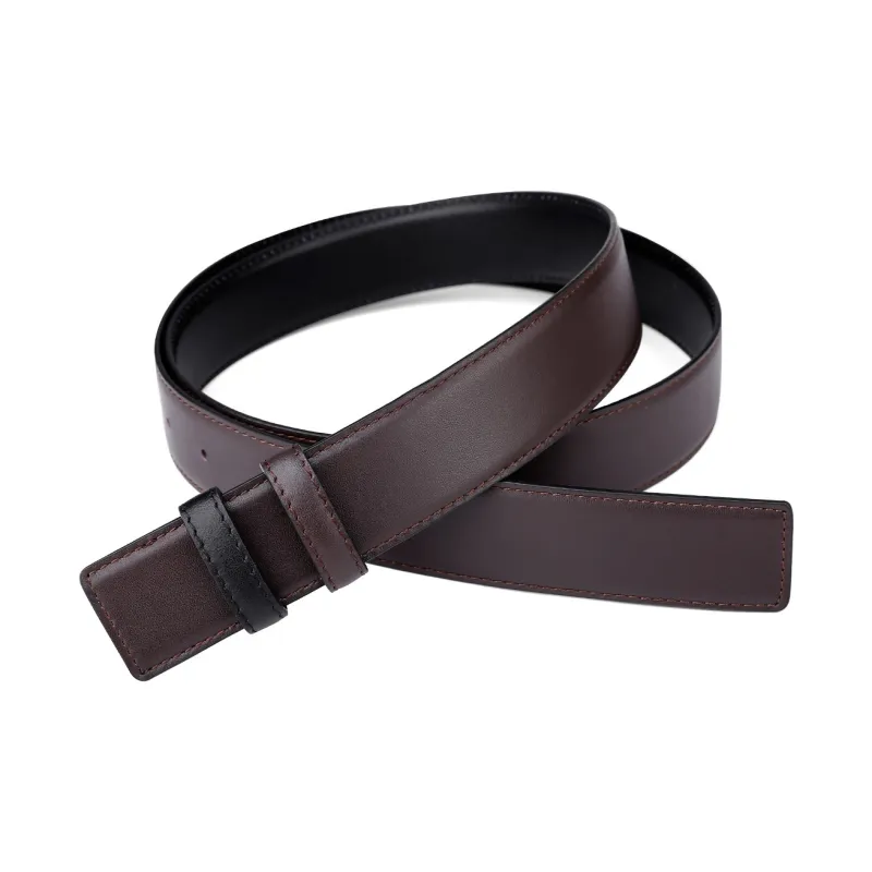 CATELLES Top Grain Cow Leather Headless Belt Men's 3.5cm-16