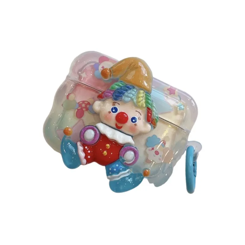 Kona Chun Compatibility With AirPods 2/Pro/3 TPU Cute Wave Sticker Painted Joker Headphone Cases-1